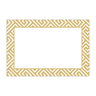 Gold Fretwork Foil Place Cards - includes 8 Place Cards