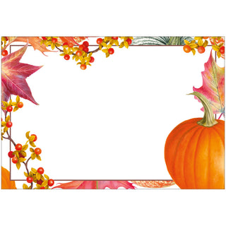Gourds And Leaves Place Cards - includes 8 Place Cards