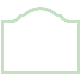 Arch Celadon Die Cut Place Card - 8 per package