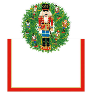 Nutcracker Wreath Place Card - 8 In