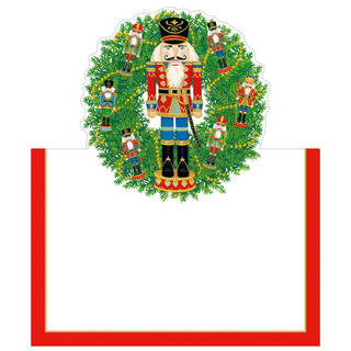 Nutcracker Wreath Place Card - 8 In