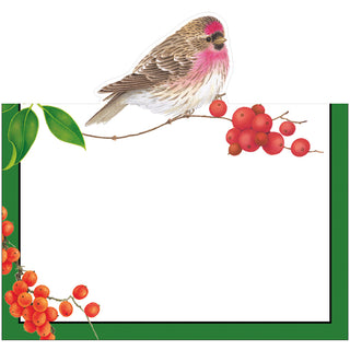 Birds and Berries Place Card - 8 In