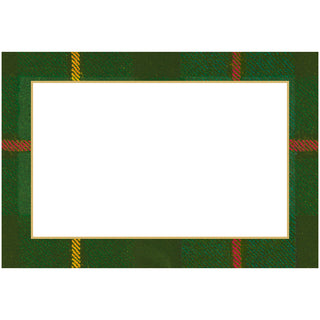 William Tartan Blue Place Card - 8 In