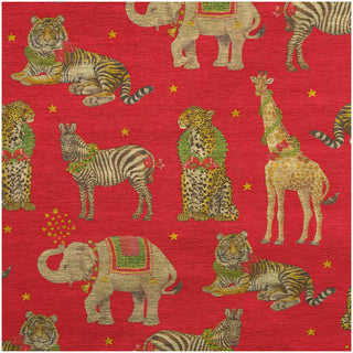 Wild Christmas Red Foil Embossed Roll Wrap 30 Inchx 6 Ft Foil-2 Core