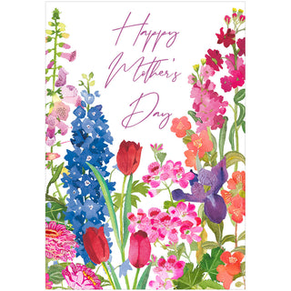 Colorful Garden Blank Greeting Card - 1 card with envelope