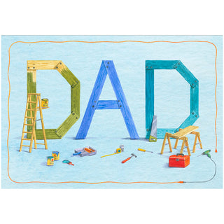 Fix It Dad Blank Greeting Card - 1 card with envelope