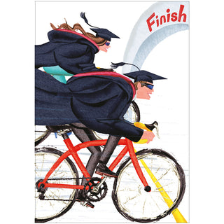 Race To The Finish Blank Greeting Card - 1 card with envelope