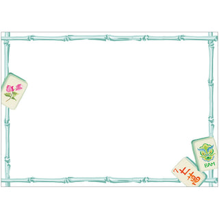 Mahjong Correspondence Cards - includes 12 cards & envelopes
