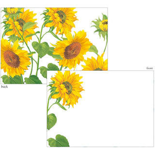 Sunflower Field Correspondence Cards - includes 12 cards & envelopes