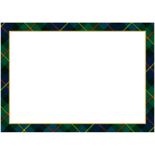 William Tartan Correspondence Cards - includes 12 cards & envelopes