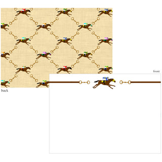 And They're Off! Correspondence Cards - includes 12 cards & envelopes