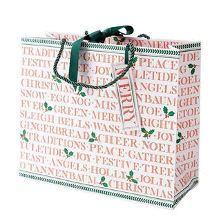 Yuletide Cheer Gift Bag Lg 11 3/4 X 4 3/4 X 10