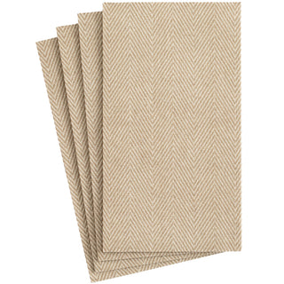 Jute Natural-Paper Linen Guest Towels Airlaid - 12 In