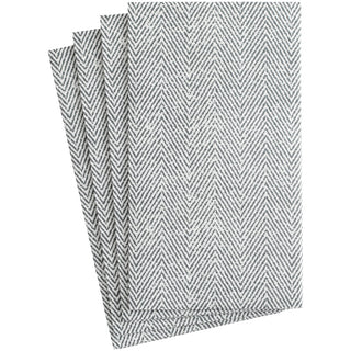 Jute Charcoal-Paper Linen Guest Towels Airlaid - 12 In