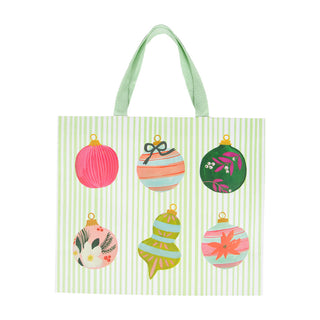 Painted Ornaments Gift Bag Lg 11 3/4 X 4 3/4 X 10