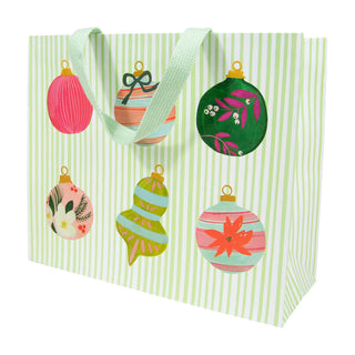 Painted Ornaments Gift Bag Lg 11 3/4 X 4 3/4 X 10