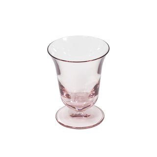 Acrylic Flared Wine Glass-Lt Rose Acry Flared Wine Glass-Short 9.6 Oz