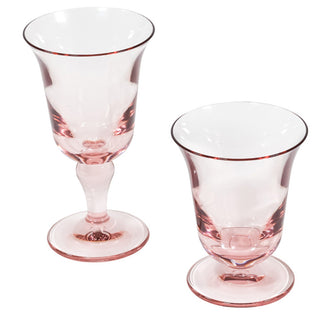 Acrylic Flared Water Glass-Lt Rose Acry Flared Water Glass-Tall 9.6 Oz