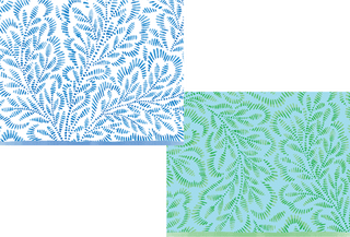 Block Print Leaves Asst A Size Notes 10-In