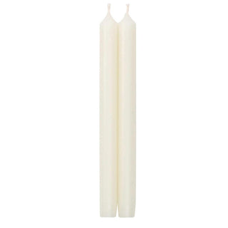 White Duet Crown Candles-12 Inch Candle Crown Pairs-12 Inches