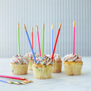 Birthday Slims-Mixed Brights Candle Birthday Slims 16-In