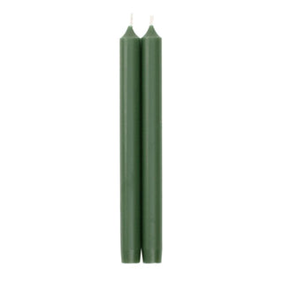 Hunter Green Duet Candle Candle Crown Pairs 10 Inch