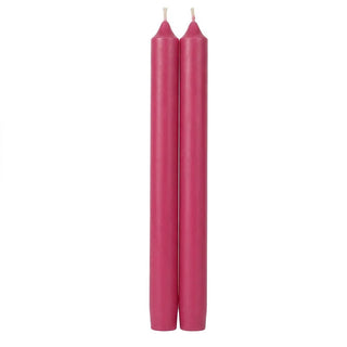 FUCHSIA DUET CANDLE CANDLE CROWN PAIRS 10 INCH