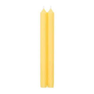 Yellow Duet Candle Candle Crown Pairs 10 Inch