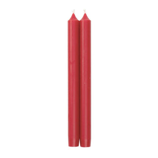 Red Duet Candle Candle Crown Pairs 10 Inch
