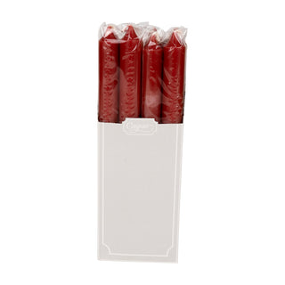 Red Duet Candle Candle Crown Pairs 10 Inch