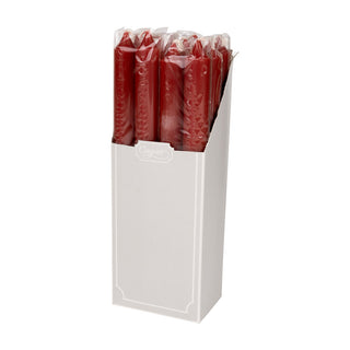 Red Duet Candle Candle Crown Pairs 10 Inch