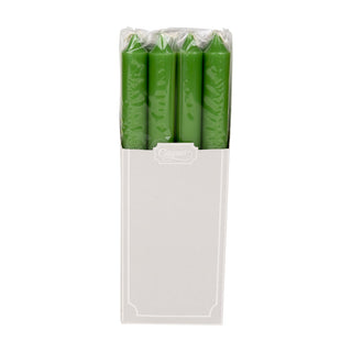 Leaf Green Duet Candle Candle Crown Pairs 10 Inch