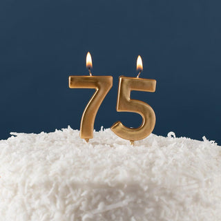 Number Candle 0-Gold Candle Birthday Number