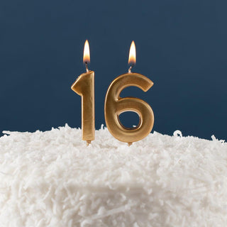 Number Candle 1-Gold Candle Birthday Number