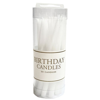 Birthday Candles-White Candle Birthday