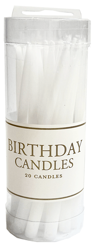 Birthday Candles-White Candle Birthday