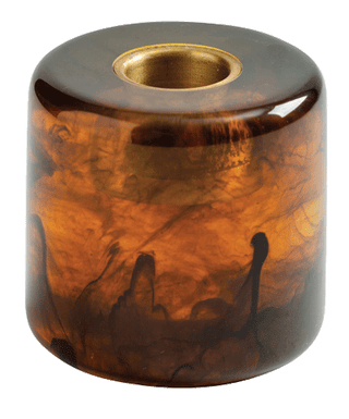 Cylinder Candleholder-Tortoiseshell Candle Resin Round Holder
