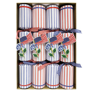Flags And Hydrangeas Eday Crackers-10 Inch Long/8In