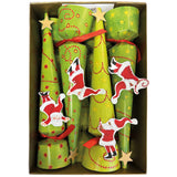 Twirling Santas Luxury Cone Crackers - 8 Per Box