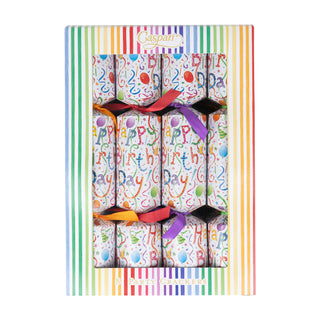 Happy Birthday Party Crackers, 10 Inch - 8 per box