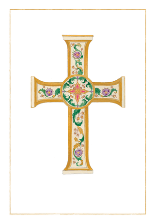 Embellished Cross-Foil Spoc N Size-Easter/Foil (Ff)