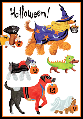 Trick Or Treat Pets Halloween Specialty Cards 6 In