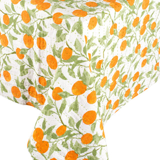 Orange Grove-Reversible Fabc Cotton Tblcvr-70.5 X 70.5 Inch