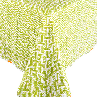 Orange Grove-Reversible Fabc Cotton Tblcvr-70.5 X 70.5 Inch