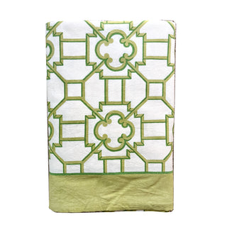 Garden Trellis Tablecover-Green Fabc Cotton Tblcvr-120X60