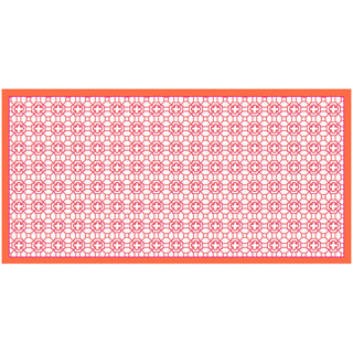 Garden Trellis Tablecover-Fuch/Oran Fabc Cotton Tblcvr-120X60