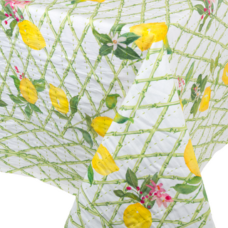 Limoncello Cotton Reversible Kantha Quilt Table Cover