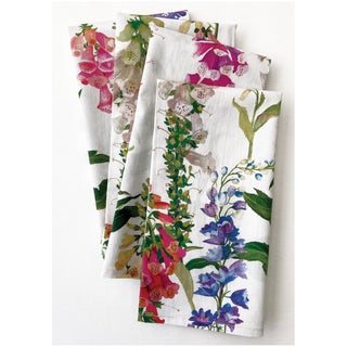 Foxgloves Fabc Cotton Napkin-Set Of 4