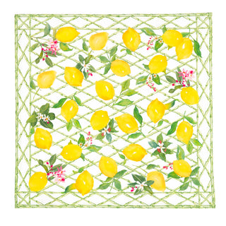 Limoncello Fabric Cotton Napkins - Set of 4
