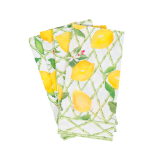 Limoncello Fabric Cotton Napkins - Set of 4